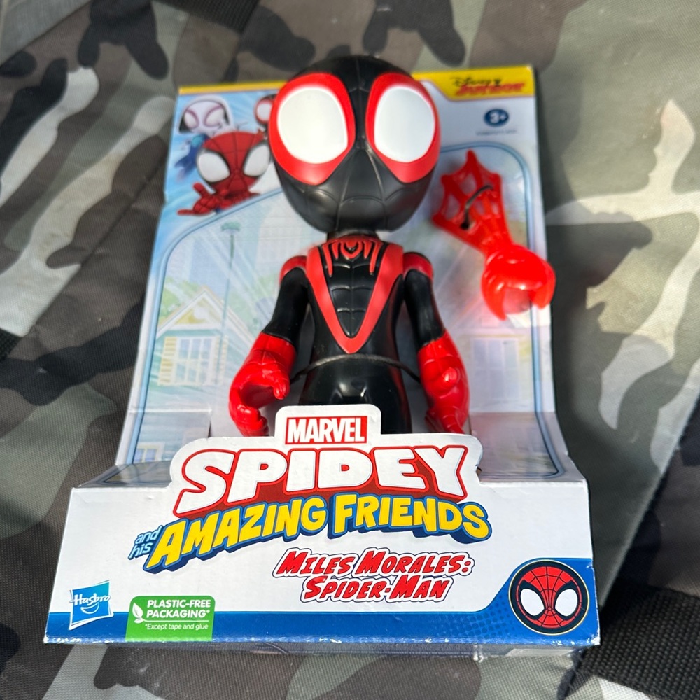 Marvel Spidey and Friends Miles Morales Figure - Red & Black